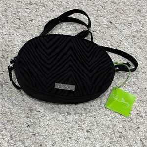 Vera Bradley Black Zebra Pattern Crossbody Bag